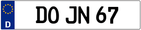 Trailer License Plate